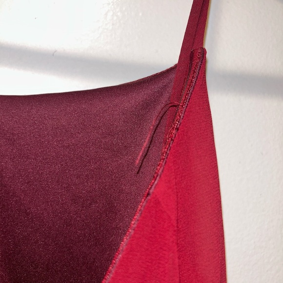 Lulu’s “Mythical Kind of Love” wine colored floor length dress - Picture 4 of 6